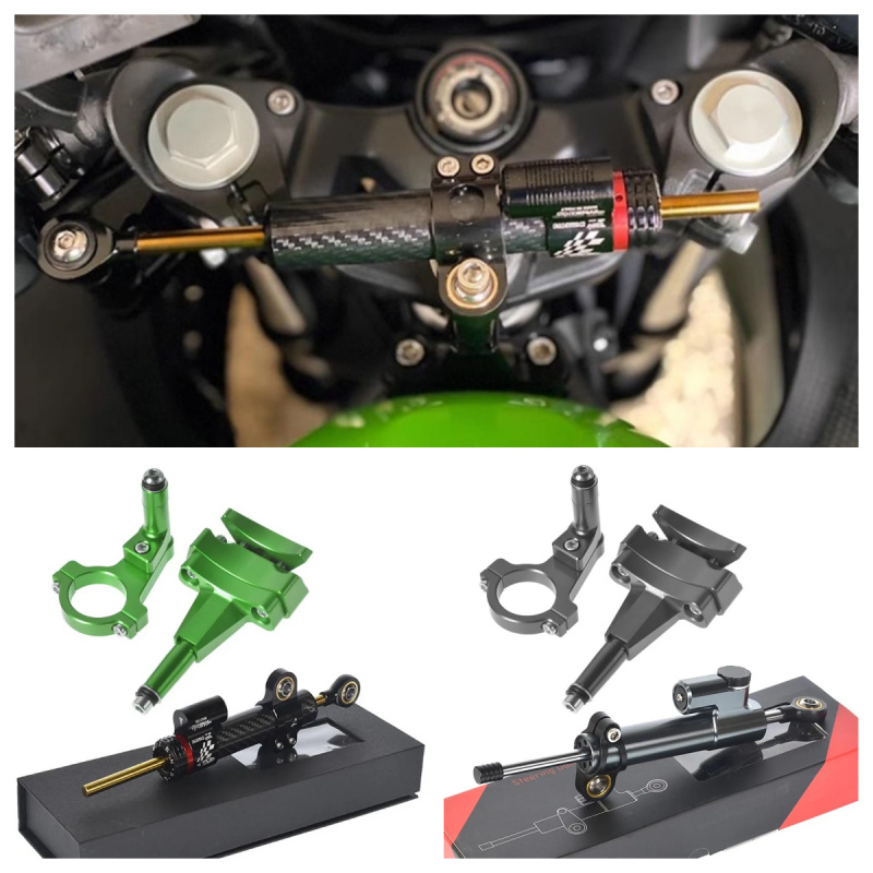 For Kawasaki 500 2024 - Motorc - Steering Damper Stabilizer Kit Cnc 评论和价格