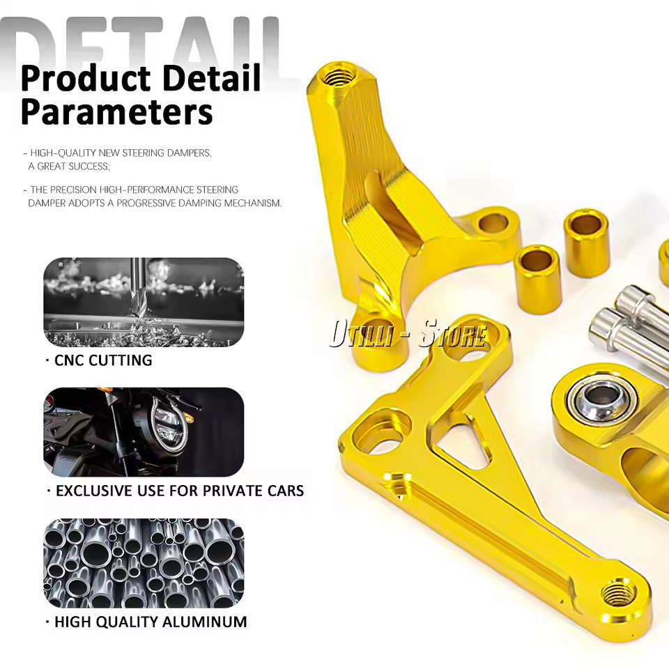 Steering Dampers for Honda CB1 - Steering Damper Stabilizer Kit Cnc 评论和价格