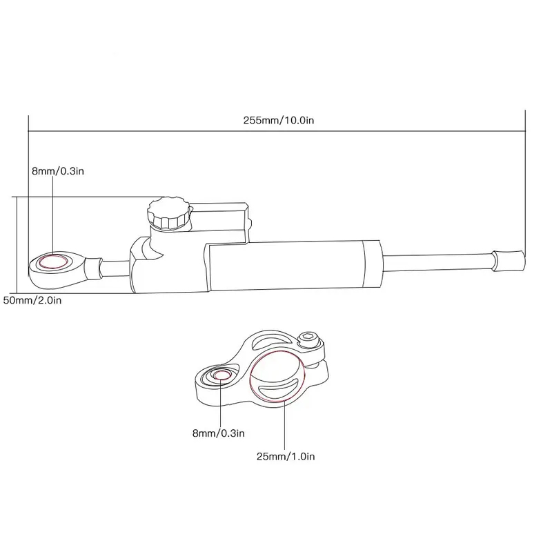 For Honda CB900F Hornet CB919  - Steering Damper Stabilizer Kit Cnc 评论和价格