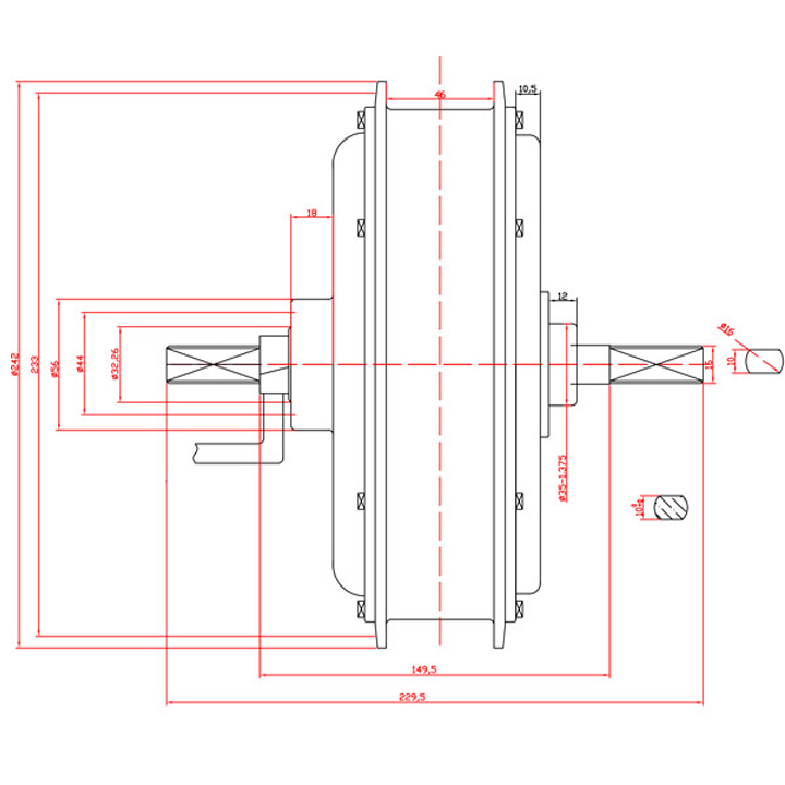 1.85X 19 60V 72V 3000W 5000W B - 60V 5000W Brushless Hub Motor 评论和价格