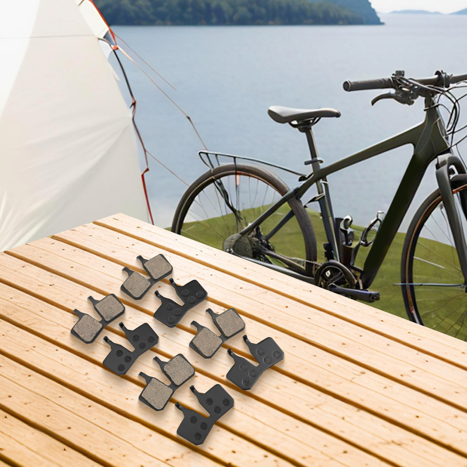 4Pairs Bike Brake Pads For Mag - Magura Mt5E Hydraulic Disc Brake 评论和价格