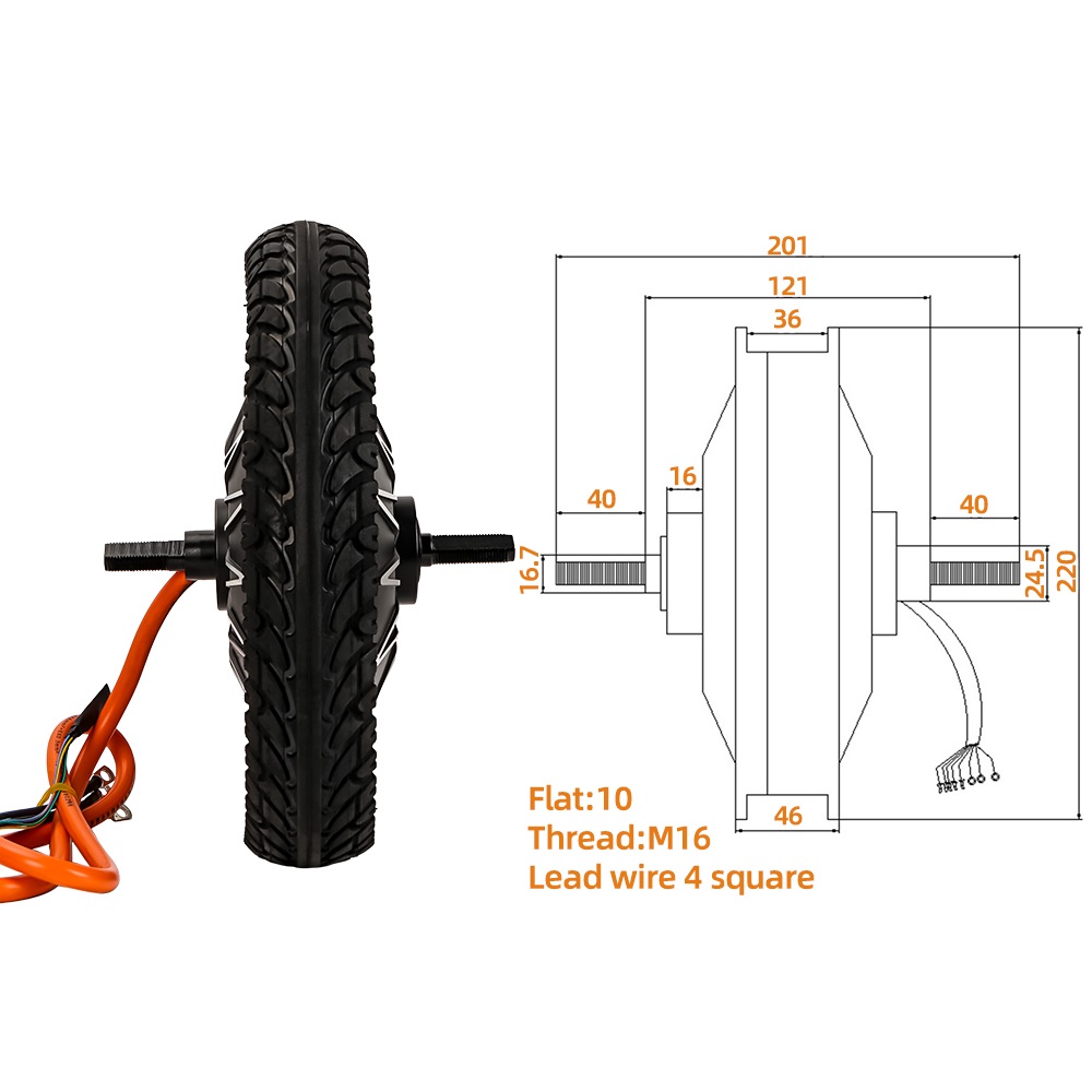 Electric Bicycle Wheel Drive M - 60V 5000W Brushless Hub Motor 评论和价格